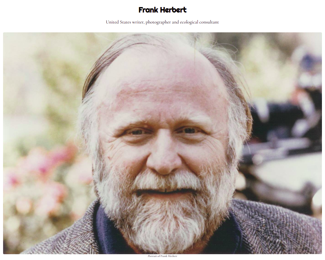 Portrait of Frank Herbert